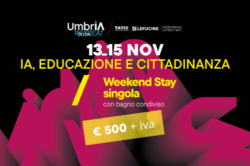 WEEKEND STAY singola con bagno condiviso | 13-15 NOVEMBRE